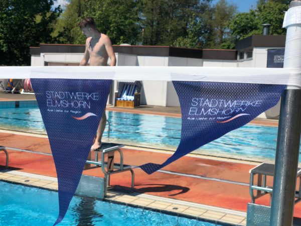 Schwimmwettkampf Accessoires | Wimpelkette individuell bedruckt: ab 13,50 €/lfm – Bild 4
